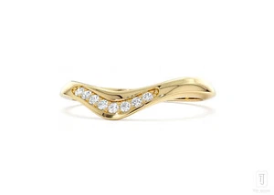 Women’s Day Gift🎁 14k Gold Round Chevron Diamond Ring - Thejewelz - Bild 1 von 7