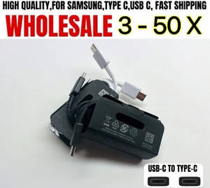 LOT PD USB-C To Type-C Cable For OEM Samsung S10 S20 Fast Charger Charging Cord - Picture 1 of 8