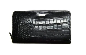 Cartera Calvin Klein Hombre S Cuero Cremallera Alrededor Negra (79511) - Imagen 1 de 1
