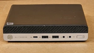 HP Elitedesk 705 G4 35w Ryzen 5 8GB Ram No HD, 1 Bad Ram Slot, Broken WIFI Cap - Picture 1 of 6