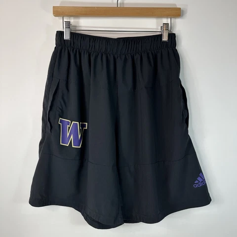 Adidas University of Washington Huskies Shorts Team Player Issued Mens Large L Cover