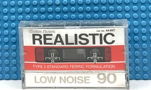 REALISTIC LOW NOISE 90 1986 EE. UU. CINTA DE CASETE EN BLANCO (1) 44-603 (SELLADA) - Imagen 1 de 3