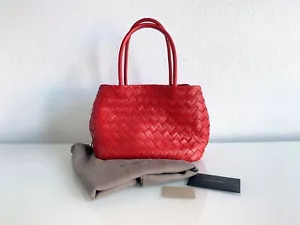 Neu mit Etikett! NEU! BOTTEGA VENETA rote Leder Intrecciato Handtasche Schultertasche - Bild 1 von 15