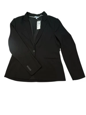 NUEVO CON ETIQUETAS Chaqueta Blazer Eden Ruth Negra Katie Mujer XL 2 Botones 4 Botones Manga Foto 1 de 4