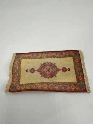 Keshishian Collection 1:12 Dollhouse Miniature Carpet RUG Keshan 4 x 6.5" - Image 1 of 4