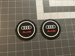 Set of 2 Audi Car Cup Holder Coasters 2.75" - Picture 1 of 4