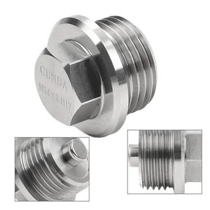 M24x2 Magnetische Motorölablassschraube für BMW F650GS F700GS F800GS Silber - Picture 1 of 11