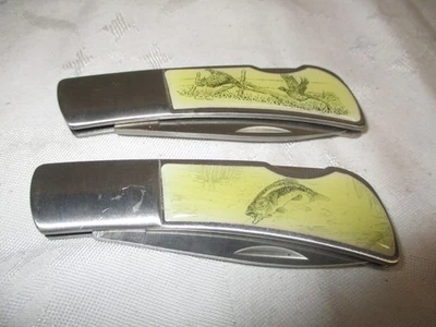 2 Winchester 2006 Limited Edition  Pocket Knives,  Wildlife Art on Handles - Image 1 of 4