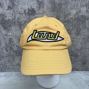 Lund Boats Rare Yellow Hat Adjustable Fishing Cap Excellent Condition - Picture 1 of 6