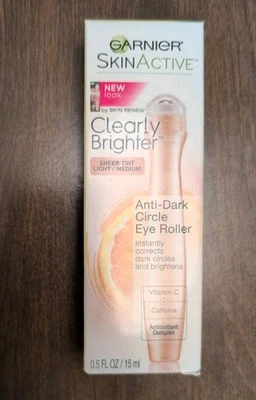 Garnier SkinActive Clearly Brighter Anti-Dark Circle Eye Roller Sheer Tint - Image 1 of 4
