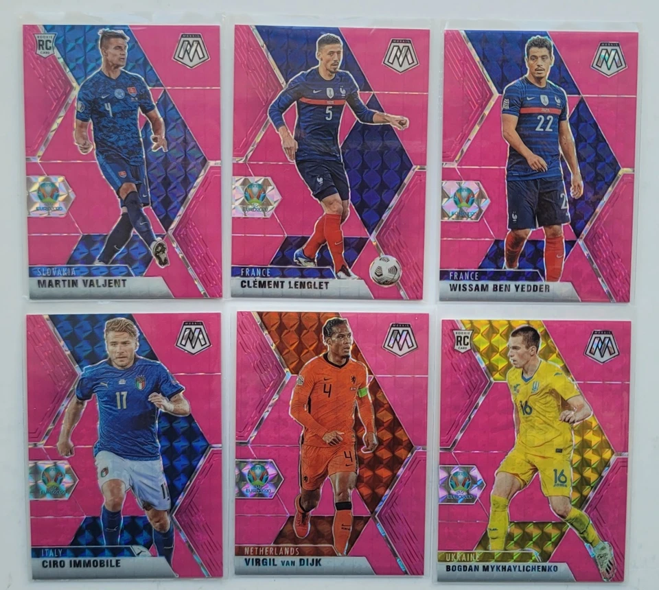2021 Panini Mosaic UEFA Euro 2020 Base Mosaic Pink Fluorescent /10 - Singles - Image 1 of 1