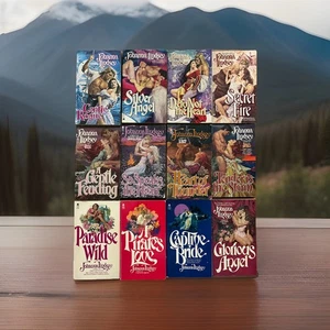 Vintage Lot Of 12 Johanna Lindsey Avon 1st Print Historical Romance Clinch Cover - Imagen 1 de 8