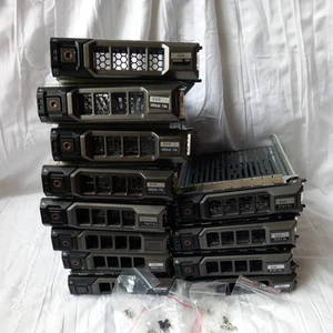 12X lot 3.5" SAS SATA Hard Drive Tray Caddy Sled for Dell PowerEdge - Afbeelding 1 van 5