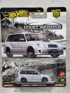 HOT WHEELS FAST WAGONS SUBARU FORESTER STI 5/5 NUEVO Y SELLADO LIBRE 48 HORAS CON ORUGAS - Imagen 1 de 7