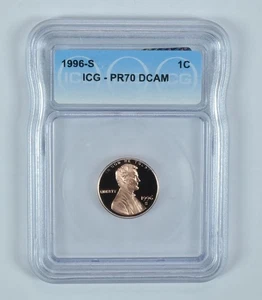 1996-S Lincoln Memorial Cent PR70 DCAM ICG *7755 - Picture 1 of 5