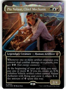 Pia Nalaar, Chief Mechanic (Borderless) Commander: Aetherdrift Foil MTG - Picture 1 of 2
