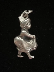 STERLING SILVER 3D DUTCH GIRL CHARM - Picture 1 of 3
