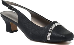 Enzo Romeo Antica02 Women's Wide Width Sling Back Low Heeled Pumps Sandals Shoes - Picture 1 of 4