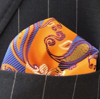 Hankie Pocket Square Handkerchief Charcoal Bronze /& Dark Grey Fragments