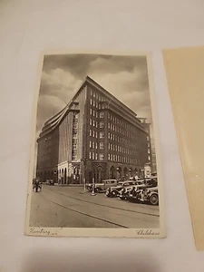 Cartolina d'epoca 1938 Akred Kruger tedesca Amburgo Street Scene Cards - Foto 1 di 5
