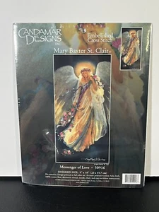 NEW - Candamar Designs Cross Stitch Kit Messenger of Love Angel 9x18 #50916 - Picture 1 of 2