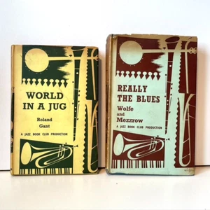 Jazz Book Club 2 Book Bundle Really The Blues + World In A Jug 1959 Edition - Picture 1 of 7