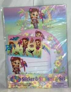 New Lisa Frank Sticker Stationary Set Nalani Sheets Envelopes Sticker Paper Clip - Picture 1 of 2