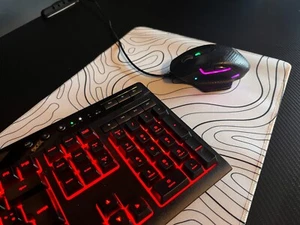 NEW Mousepad M L 585 x 295 Waterproofed Present Kids PC Gamer Desk Mat Non-Slip - Bild 1 von 2
