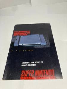 Cleaning Kit - Super Nintendo,Snes - Instruction Manual ONLY Retro Original-SNES - Picture 1 of 1