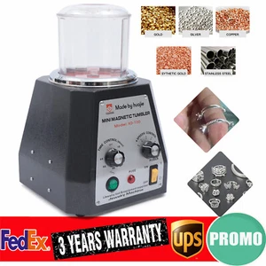 Mini vaso magnético 100 mm pulidora de joyas máquina acabadora control de tiempo EE. UU. - Imagen 1 de 17