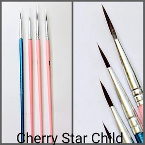 2 x VERY fine tiny paint brush paintbrush for craft models figurines 3 sizes - Picture 1 of 6