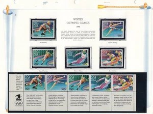 Scott 2611 - 2615 - Winter Olympic Games On White Ace Page #02 2611s10 - Picture 1 of 1