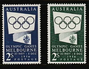 1954 MELBOURNE OLYMPICS PROPAGANDA PAIR "MINT UNHINGED" - Picture 1 of 1