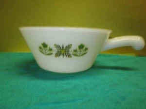 Anchor Hocking Fire King Meadow Green Glass Soup Bowl with Handle - Picture 1 of 8
