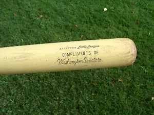 Hillerich & Bradsby 1960`s Washington Senators Bat Day Little Legue Baseball Bat - Picture 1 of 9