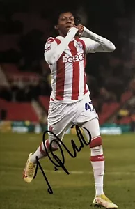 JADEN PHILOGENE HAND SIGNED 6X4 STOKE CITY PHOTO 2 - Picture 1 of 1