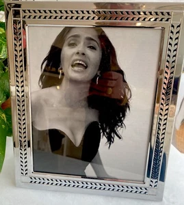 Elegant Vintage Photo/Picture Frame 10x12 MOL w/ Easel Silver-Chrome Art Deco? - Picture 1 of 6