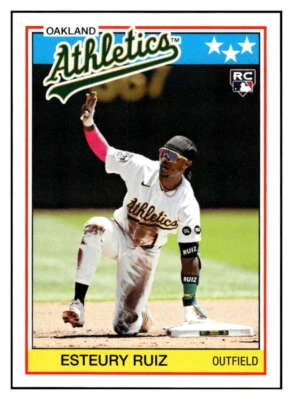 ESTEURY RUIZ RC 2023 Topps TBT 1988 UK #72 ROOKIE Athletics MLB Throwba ID:69852 - Image 1 of 2