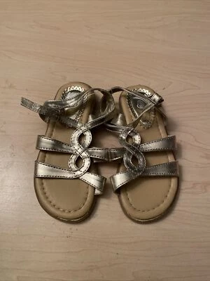 The Children's Place Toddler Girl Gold Strappy Sandal Size 9 - Image 1 of 4