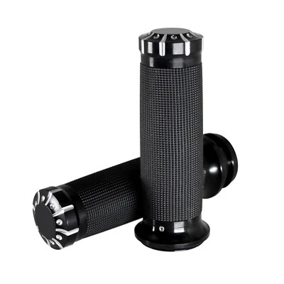 1" Electronic Throttle Hand Grips Handlebar Fit For Harley Road King Street Glid Foto 1 de 4