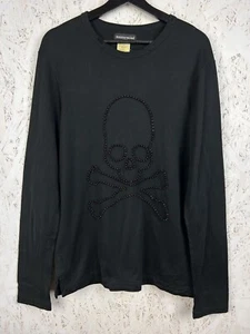 Vintage Mastermind Japan Beaded Skull Distressed Long Sleeve - Picture 1 of 15