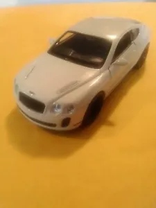 Welly 4.75" Bentley Continental Pullback Car w/ Rubber Tires & Opening Doors - Picture 1 of 7