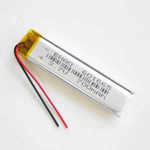 Batteria Ricaricabile Lipo 3.7V 700mAh 601665 per Cuffie Smart Watch Luce LED - Foto 1 di 9