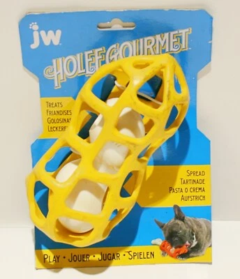 Запечатанная игрушка для собак JW Holee Gourmet 2 в 1 для более длительных лакомств *ГРЯЗНАЯ* - Изображение 1 из 4
