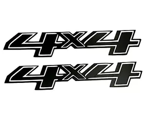 2 BLACK 4X4 OFF ROAD DECALS STICKER 4WD TRUCK Fits FORD CHEVY DODGE TOYOTA GMC - Picture 1 of 6