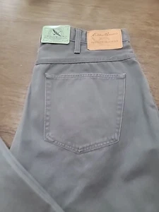 Neu Vintage Eddie Bauer Damen Wanderhose grau Canvas Reißverschluss Gr. 36 Tall - Bild 1 von 8