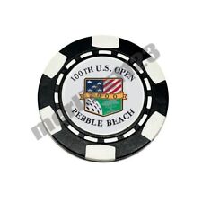 2000 100th US Open Pebble Beach - Magnetic Clay Poker Chip Golf Ball Marker