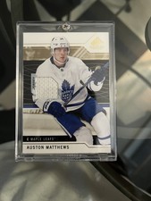 2018-19 Rare Game Used Auston Matthews Gold Jersey Memorabilia,