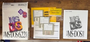 Microsoft MS-DOS 6.22 3.5" 1.44MB Floppy Disks, Manual and Leaflets, BOXED - Photo 1/7