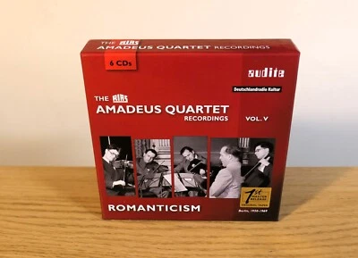 The RIAS Amadeus Quartet Recordings Vol. V Romanticism 6 CD Audite *LIKE NEW* - Image 1 of 4